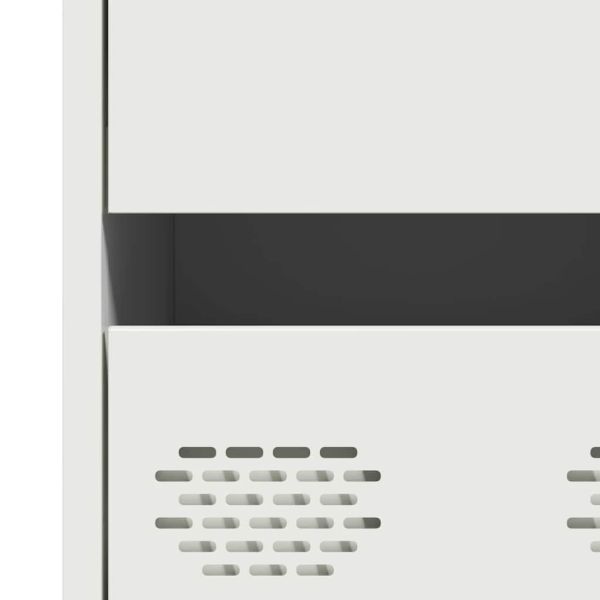 Висок шкаф, бял, 68x39x101,5 см, стомана