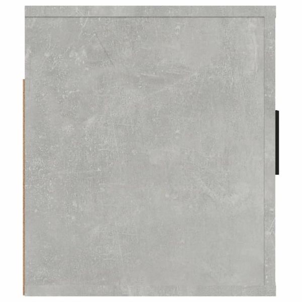 ТВ шкаф за стенен монтаж, бетонно сиво, 80x34,5x40 см