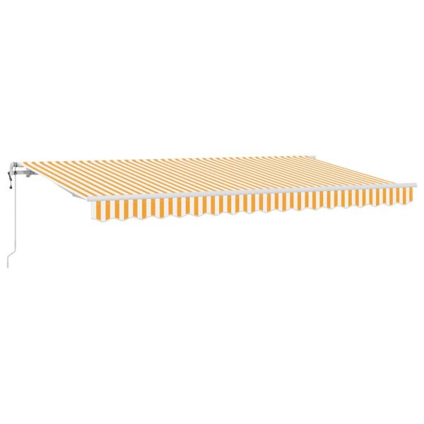 Сгъваем навес Жълто 400 x 200 cm текстил