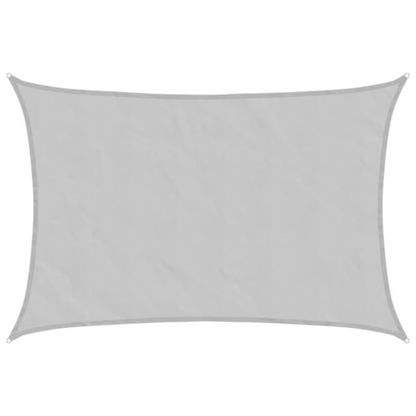 Слънцезащитно платно светлосиво 6x5 м 100% полиестер Оксфорд