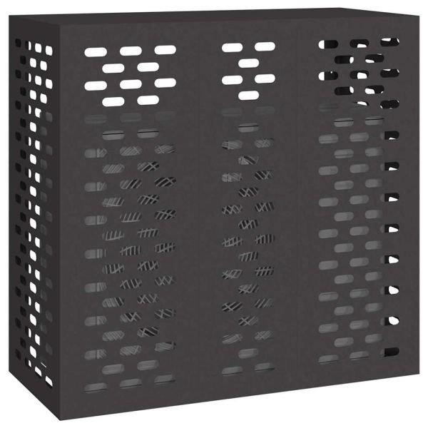 Покритие за климатик Черно 110 x 50 x 105 см Стомана