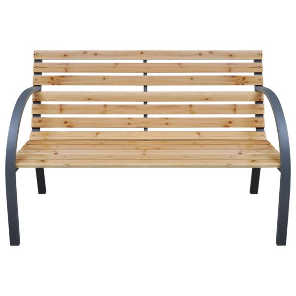 Градинска пейка, 112 см, масивна ела