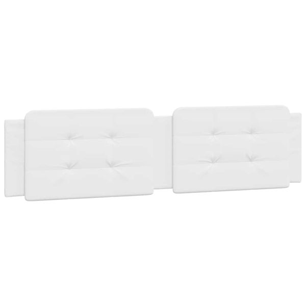 Рамка за легло без матрак Zadar, бяла, 200x200 см, изкуствена кожа