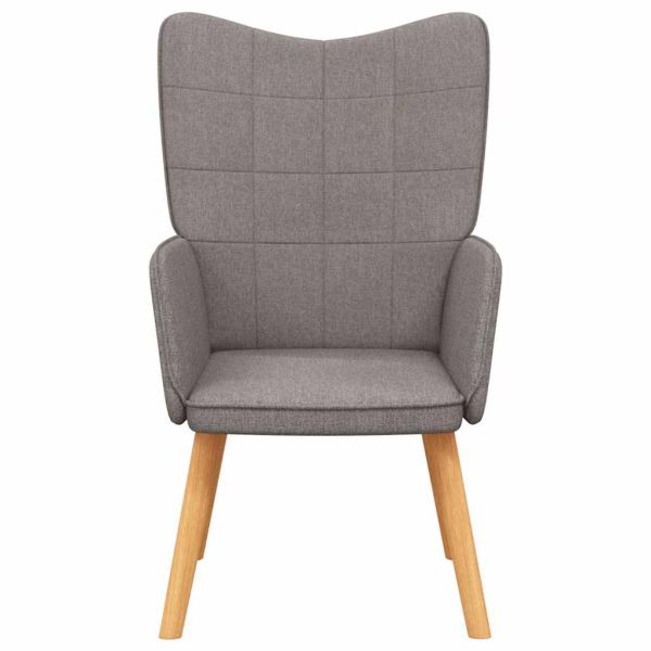 Релаксиращ стол, таупе, плат