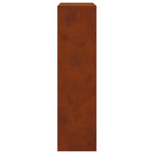 Пощенска кутия за пратки с врата Ръждясало 44 x 22 x 82 см