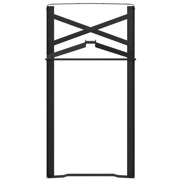 Крак за бирена маса 2 pcs Черно 39 x 3 x 75 см