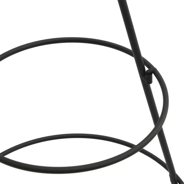 Метална коледна елха за декорация черна 60 см