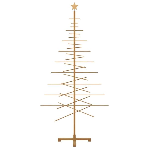 Дървено Коледно Дърво с поставка Кафяво 210 cm бамбук