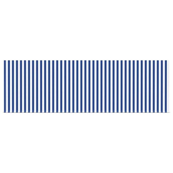 Сгъваем навес Синьо и бяло 400 x 200 cm Полиестер и алуминий