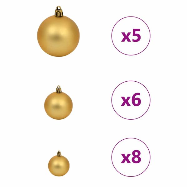 С изкуствено коледно дърво с поставка Бяло 150 cm PE и PVC