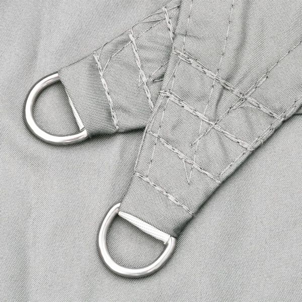 Слънцезащитно платно светлосиво 5x3 м 100% полиестер Оксфорд