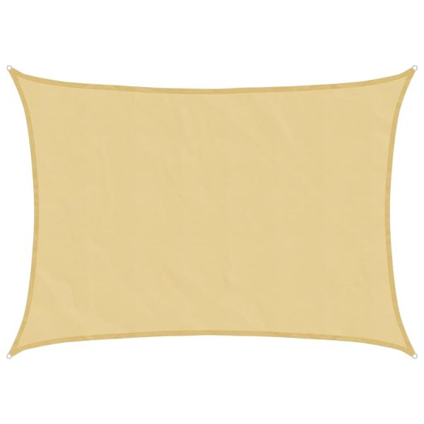 Слънцезащитно платно пясъчно 8x6 м 100% полиестер Оксфорд