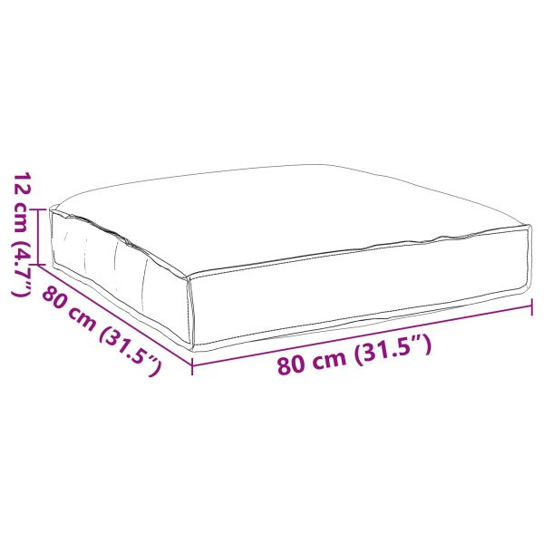 Възглавница Виненочервен 80 x 80 x 12 cm Оксфордска тъкан