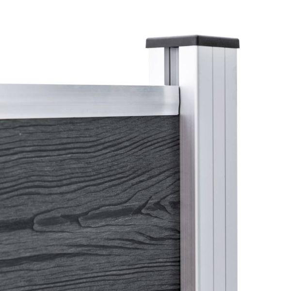 Оградни колове, 3 бр, алуминий, 185 см