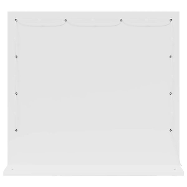 Огледало за грим Бяло 60 x 55 x 18 см Стъкло и инженерно дърво