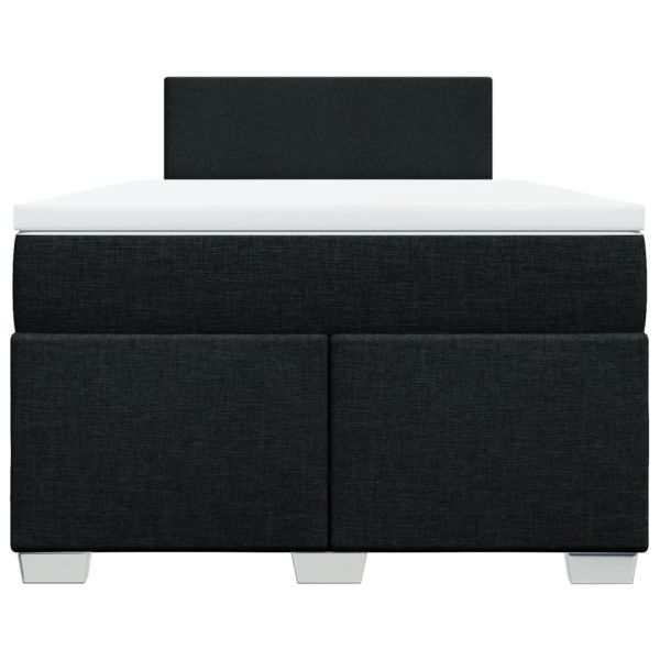 Боксспринг легло с матрак, черно, 120x190 см, плат