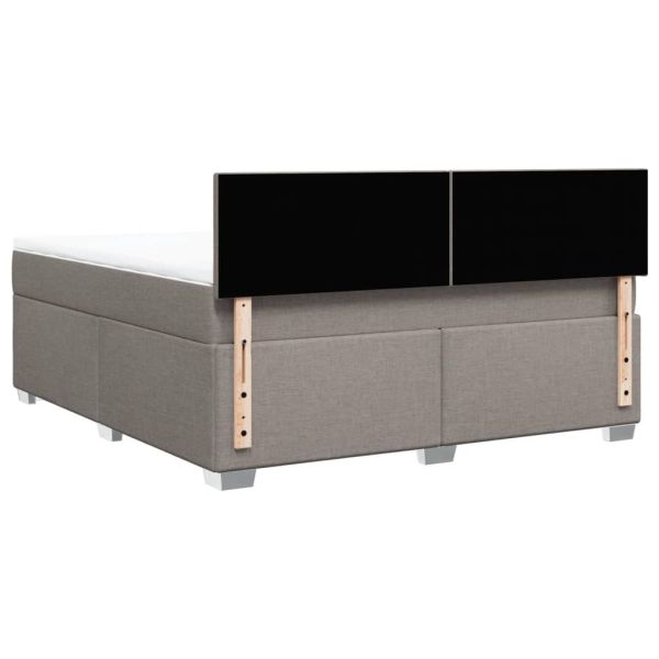 Боксспринг легло с матрак, таупе, 180x200 см, плат