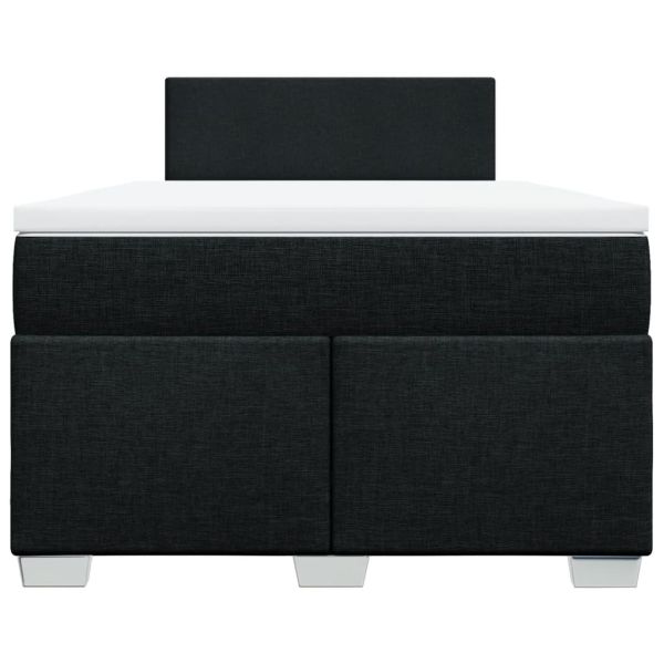 Боксспринг легло с матрак, черно, 120x190 см, плат