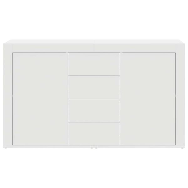 Служебен шкаф с чекмедже Бяло 120 x 36 x 69 см Инженерно дърво