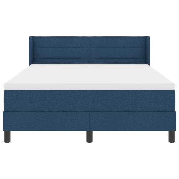 Легло с пружинирана основа Тъмен син 200 x 160 см Полиестер