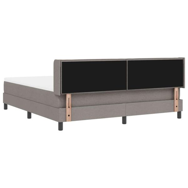 Легло с пружинирана основа Таупе 200 x 180 cm Полиестер