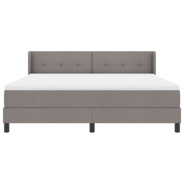 Легло с пружинирана основа Таупе 200 x 180 cm Полиестер