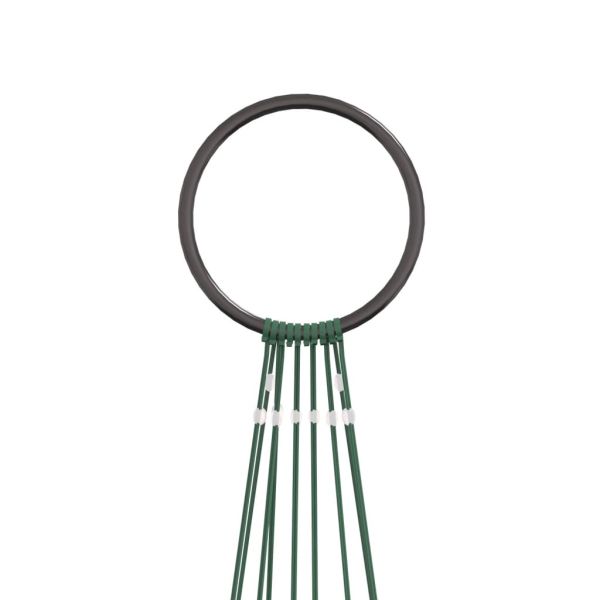 Коледна елха на флагщок, топло бяло, 310 LED, 300 см