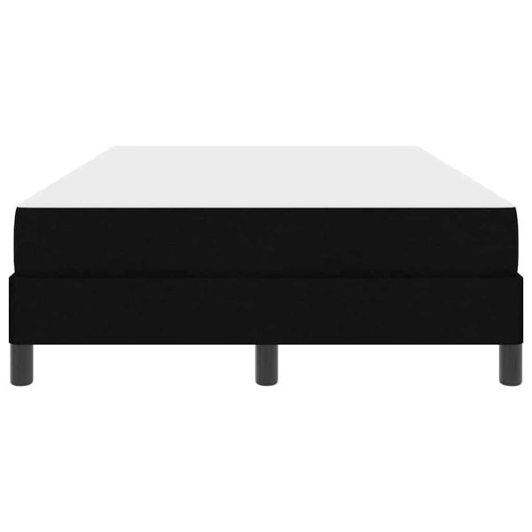Легло с пружинирана основа с матрак Черно 120 x 190 cm текстил
