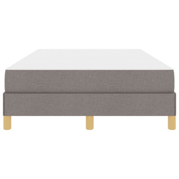 Легло с пружинирана основа с матрак Таупе 120 x 190 cm текстил