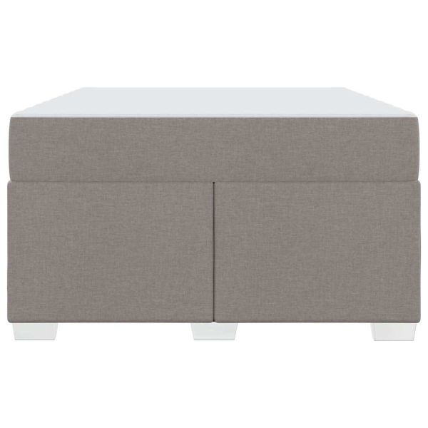 Рамка за легло с матрак Таупе 120 x 190 cm текстил