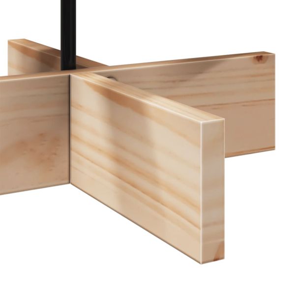 Дървена коледна елха за декорация 80 см масивно чамово дърво