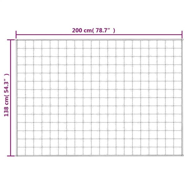 Утежнено одеяло синьо 138x200 см 10 кг плат