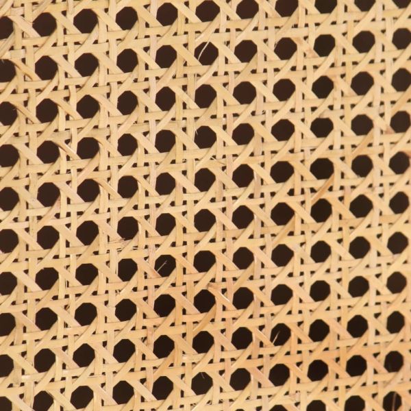 Сайдборд 80x30x73 см мангово дърво масив и естествена тръстика