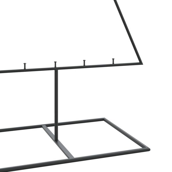 Метална коледна елха за декорация черна 180 см