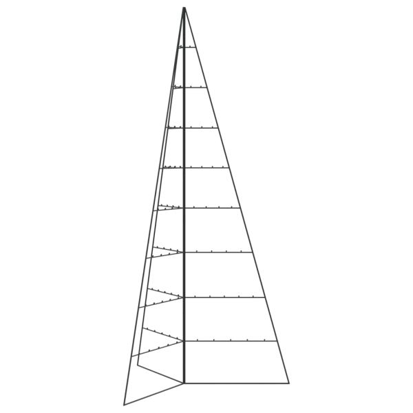 Метална коледна елха за декорация черна 210 см