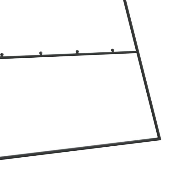 Метална коледна елха за декорация черна 210 см