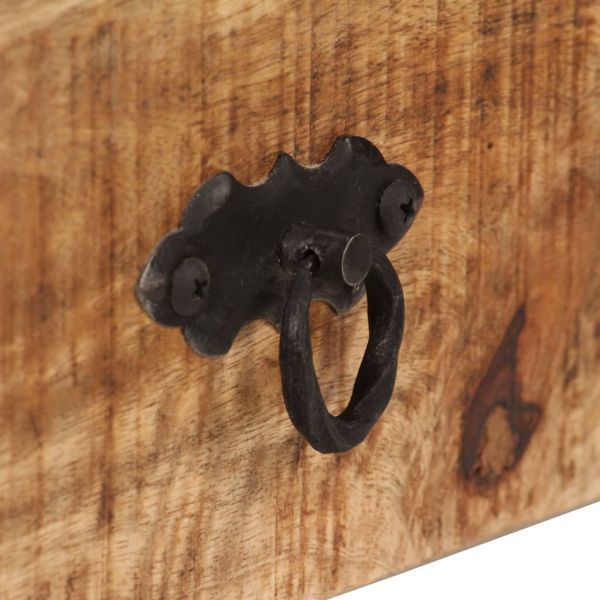 ТВ шкаф, мангово дърво масив, 120x30x40 cм