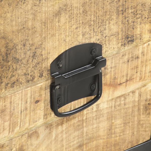 ТВ шкаф, 130x30x39 см, мангово дърво масив