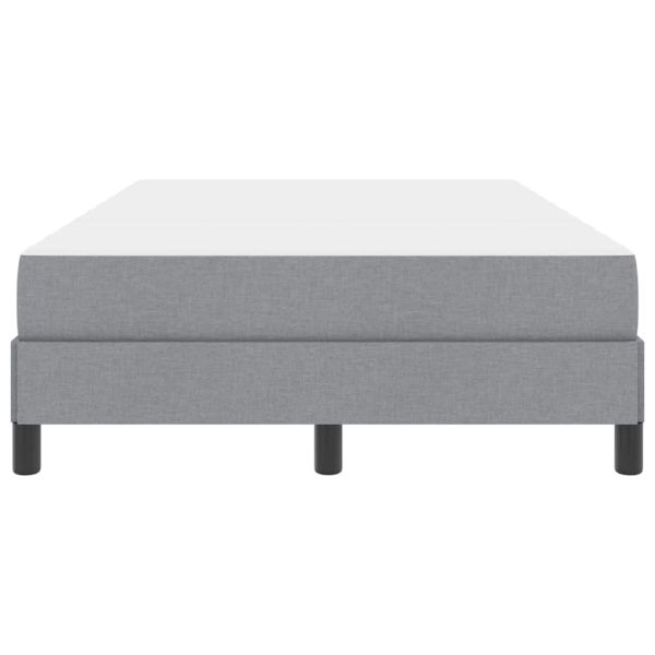 Легло с пружинирана основа Светлосиво 120 x 190 cm текстил