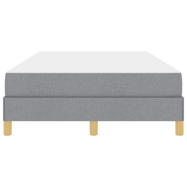 Легло с пружинирана основа Светлосиво 120 x 190 cm текстил