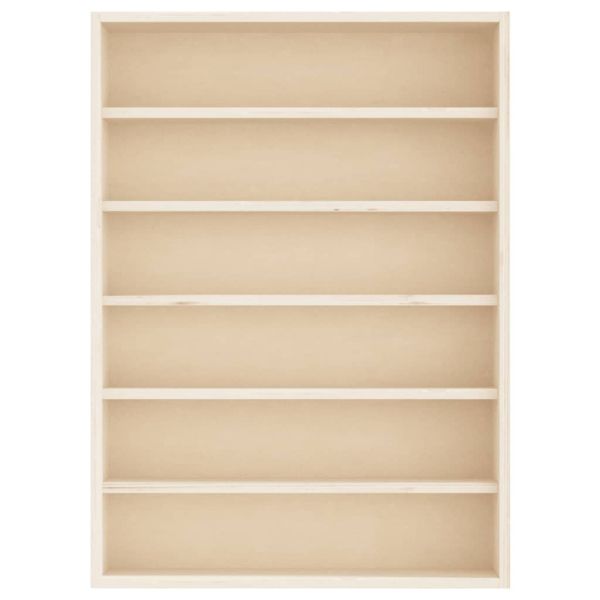 Дървена колекционерска витрина с 6 рафта 40x8,5x55 см