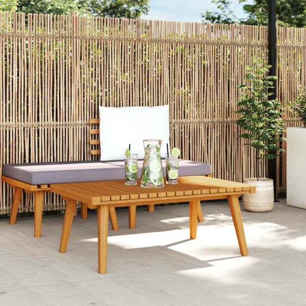 Градинска кафе маса, 90x55x35 см, акация масив