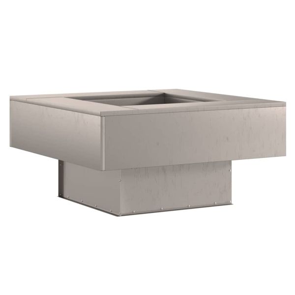 Огнище Кафяво 80 x 80 x 40 cm Патинираща стомана