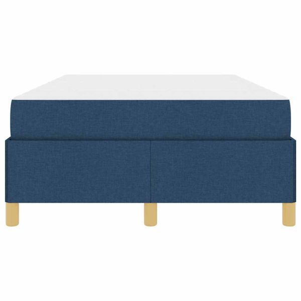 Рамка за легло с матрак Синьо 120 x 190 cm текстил