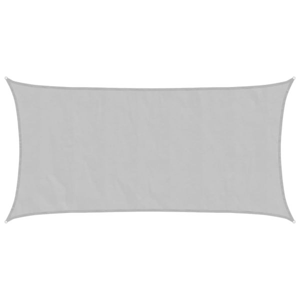 Слънцезащитно платно светлосиво 4,5x2,5м 100% полиестер Оксфорд