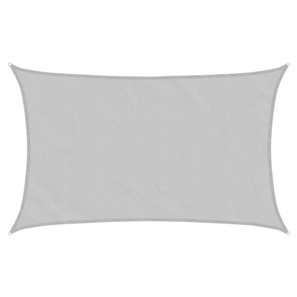 Слънцезащитно платно светлосиво 8x5 м 100% полиестер Оксфорд