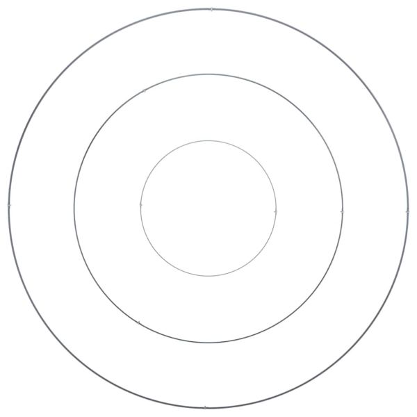 Градинска саксия Антрацит 120 x 120 x 20 см