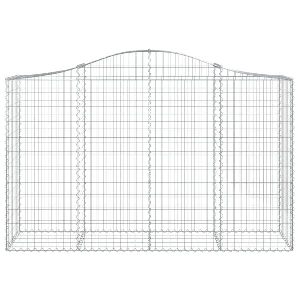 Дъговидна габионна кошница 200x50x120/140 см поцинковано желязо