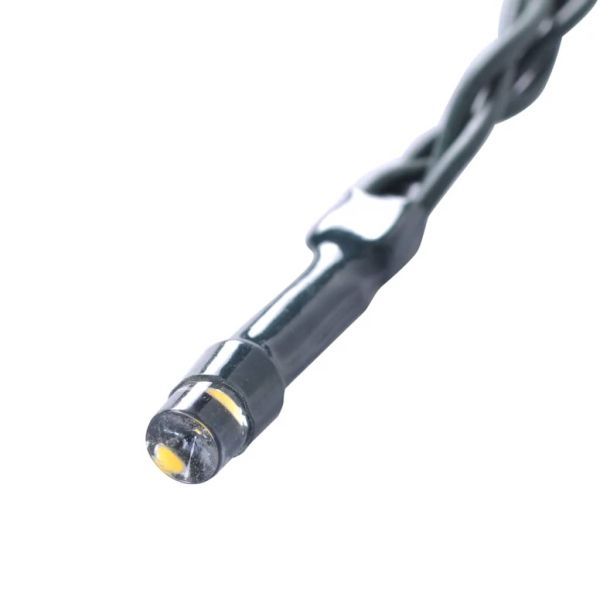 Изкуствени топки чемшир 27 см със соларен LED стринг 2 бр