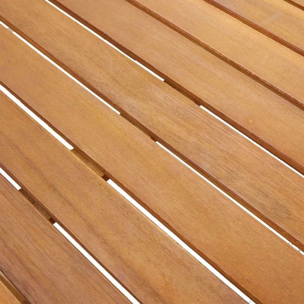 Градинска маса, 140x80x74 см, акация масив